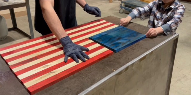 flag making in Wisconsin