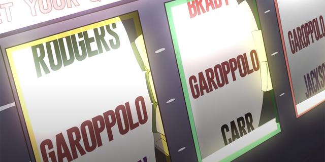 slot machine with "garoppolo" written