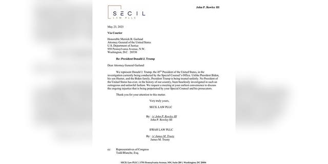 Trump attorney letter