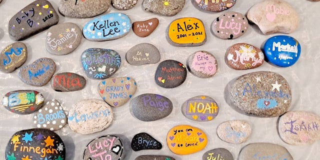 rocks names painted