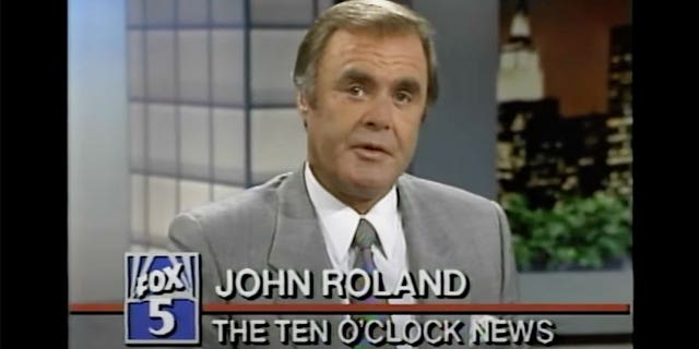 John Roland during newscast