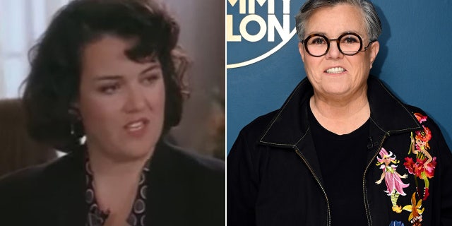 Rosie O'Donnell then and now split