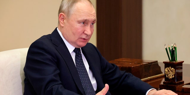 Russian President Vladimir Putin participates in Wednesday meeting