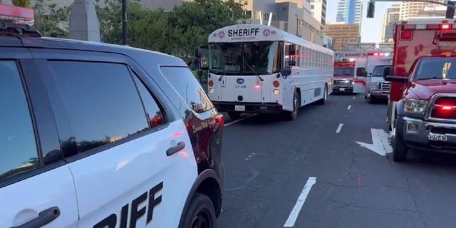 California prison transport bus involved in traffic collision