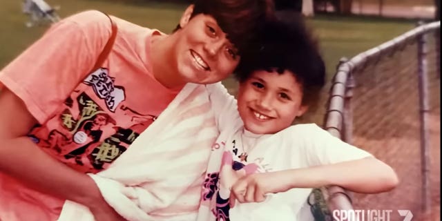 An old photo of Samantha and Meghan Markle