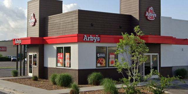The exterior of an Arby's restaurant
