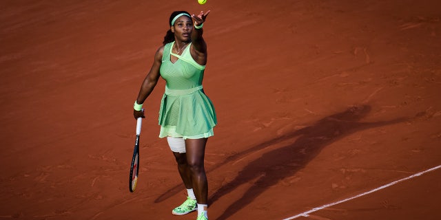 Serena Williams plays at the French Open