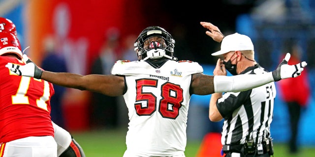 Shaq Barrett at the Super Bowl