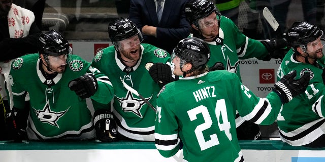 Roope Hintz celebrates goal