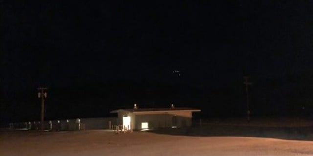 icture of a possible UFO over a Marine base