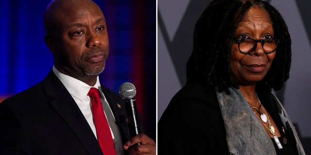 Tim Scott and Whoopi Goldberg