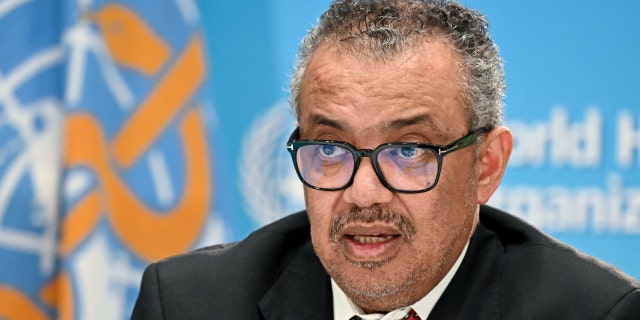 World Health Organization (WHO) chief Tedros Adhanom Ghebreyesus speaks