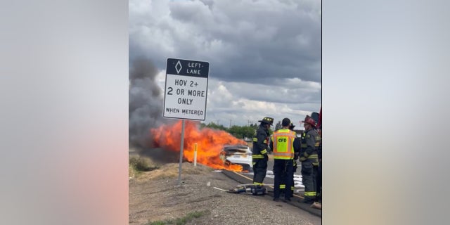 Tesla fire california