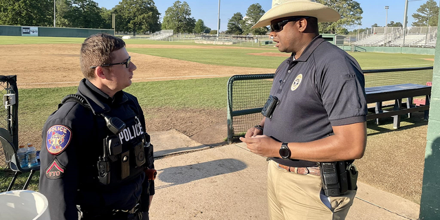 Texas college baseball player shot by stray bullet during a game