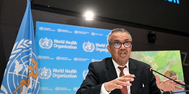 World Health Organization (WHO) chief Tedros Adhanom Ghebreyesus talks
