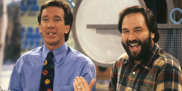 Tim Allen and Richard Karn as Tim Taylor and Al Borland in "Home Improvement