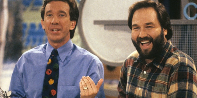 Tim Allen and Richard Karn as Tim Taylor and Al Borland in "Home Improvement