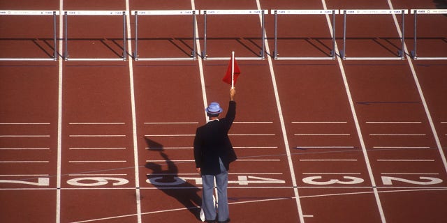 Flag bearer in Seattle