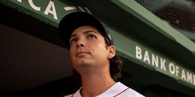 Triston Casas looks on field