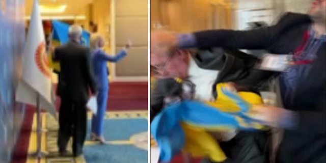 Ukrajinski delegat šakom udara ruskog delegata