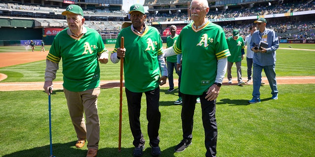 Former A's players in Oakland