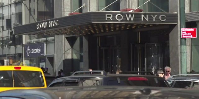 Eric Adams, the mayor of NYC, sues 30 counties in New York for refusing to house immigrants 1 Row Hotel entrance New York City