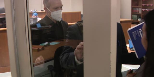 Jesse Webb at hearing in court