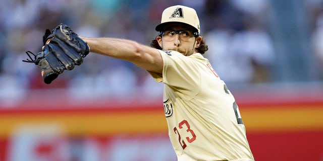 Zac Gallen pitches against the padres