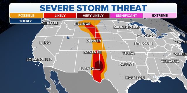 The threat of severe storms