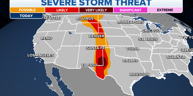 The threat of severe storms