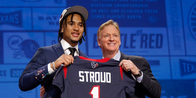 CJ Stroud after being drafted by the Houston Texans