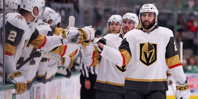 Michael Amadio celebrates the goal