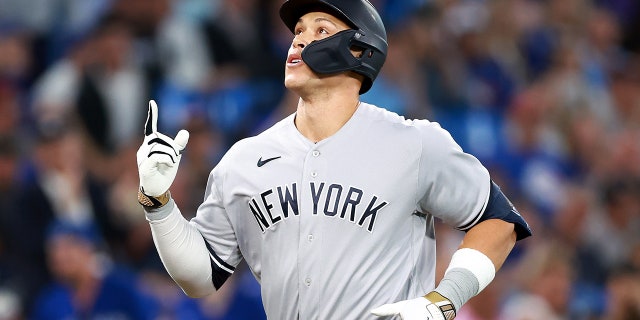 Aaron Judge after the home run