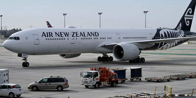 Air New Zealand jet on tarmac