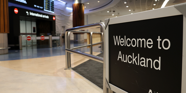 welcome sign in Auckland Airport