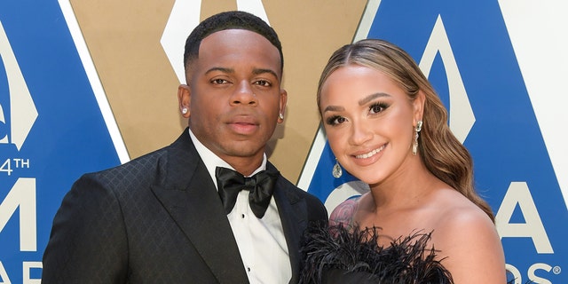 Jimmie Allen with wife Alexis Gale