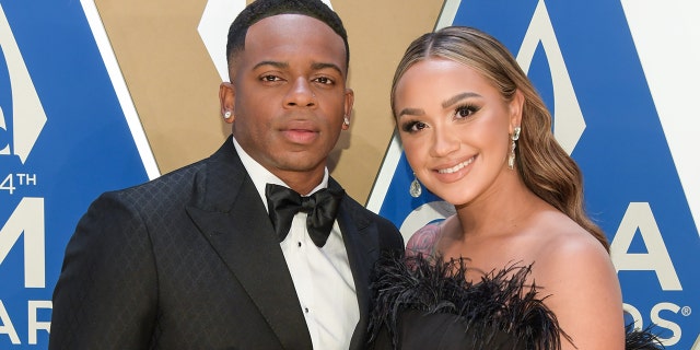 Jimmie Allen with wife Alexis Gale