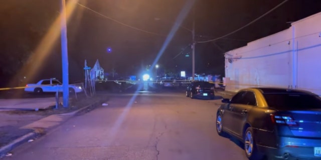 Scene of shooting in Birmingham, Alabama