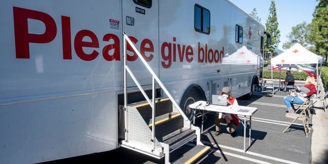 Blood donation truck