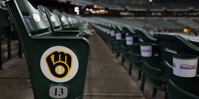 View of seats at Brewers stadium