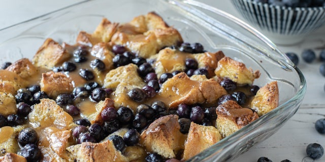 brioche blueberry french taost