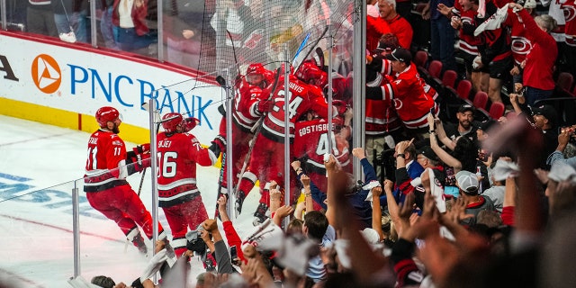 The batons celebrate the winner of the series