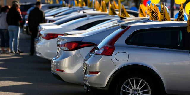 row of Hyundai vehicles