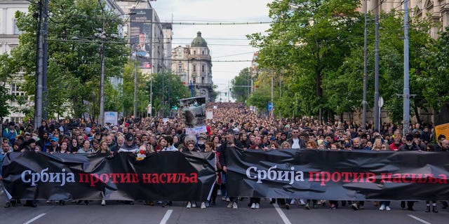 Serbian protest