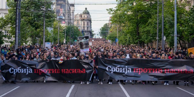 Serbian protest