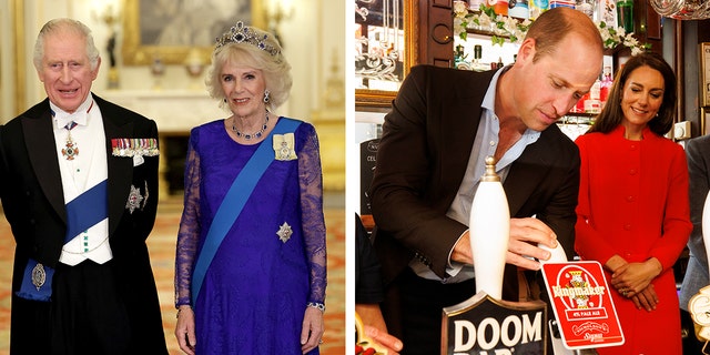 King Charles Queen Camilla Prince William Kate Middleton split photo
