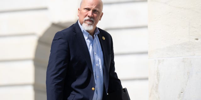 Congressman Chip Roy is pictured on the steps of Capitol Hill