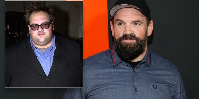 Ethan Suplee walks red carpet wearing a grey shirt and hat, previously weighed more than 500 lbs