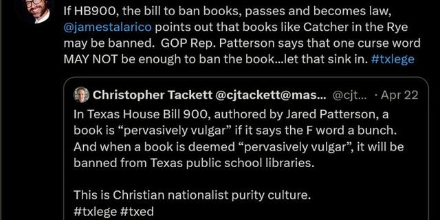 Photo of user retweeted by state Rep. James Talarico