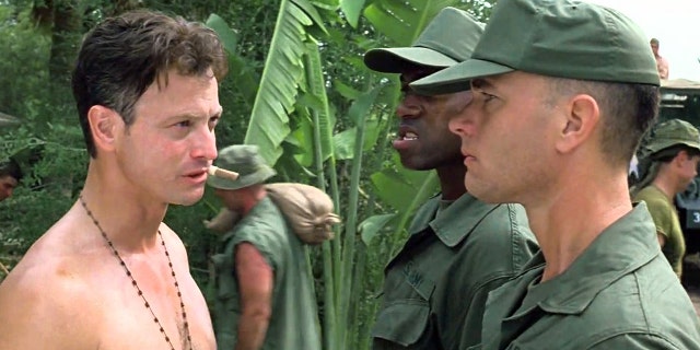 Liutenant Dan with Forrest Gump in Vietnam 